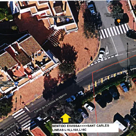 Cambio de ubicación de la parada de autobús de Sant Carles